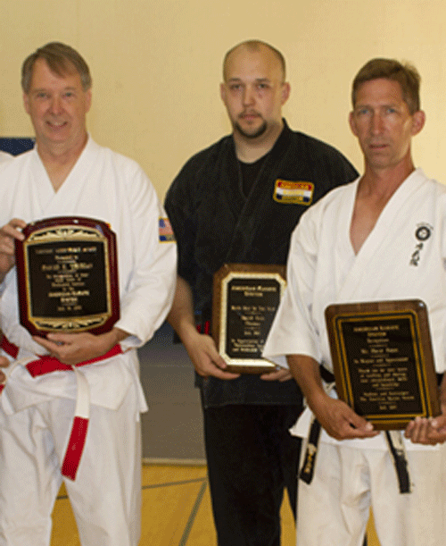 David Eric Thomas (center) - Black Belt of the Year 2011