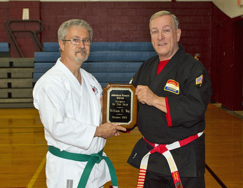 William (Bill) Way - 2012 Student of the Year - Mountaineer Karate Club