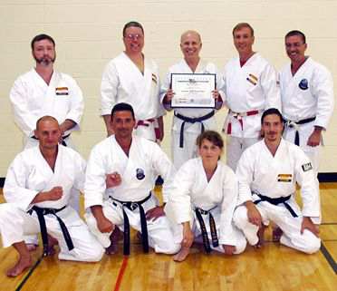 Mr. Lieb with Assistant Chief Instructors and German Black Belts