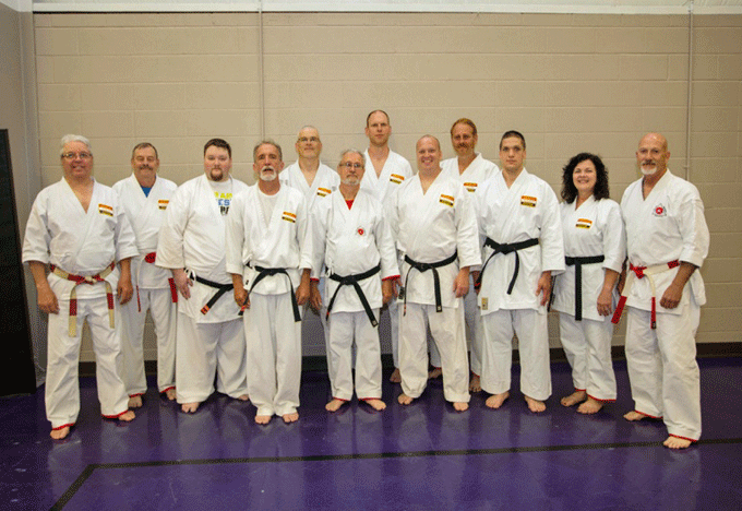 Black Belt Test Board and Candidates